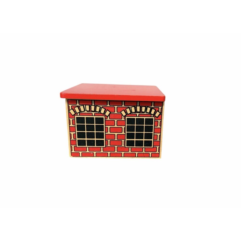 BRIO Wooden Railway Red Roof Tunnel Garage Compatible W/ Thomas & Friends